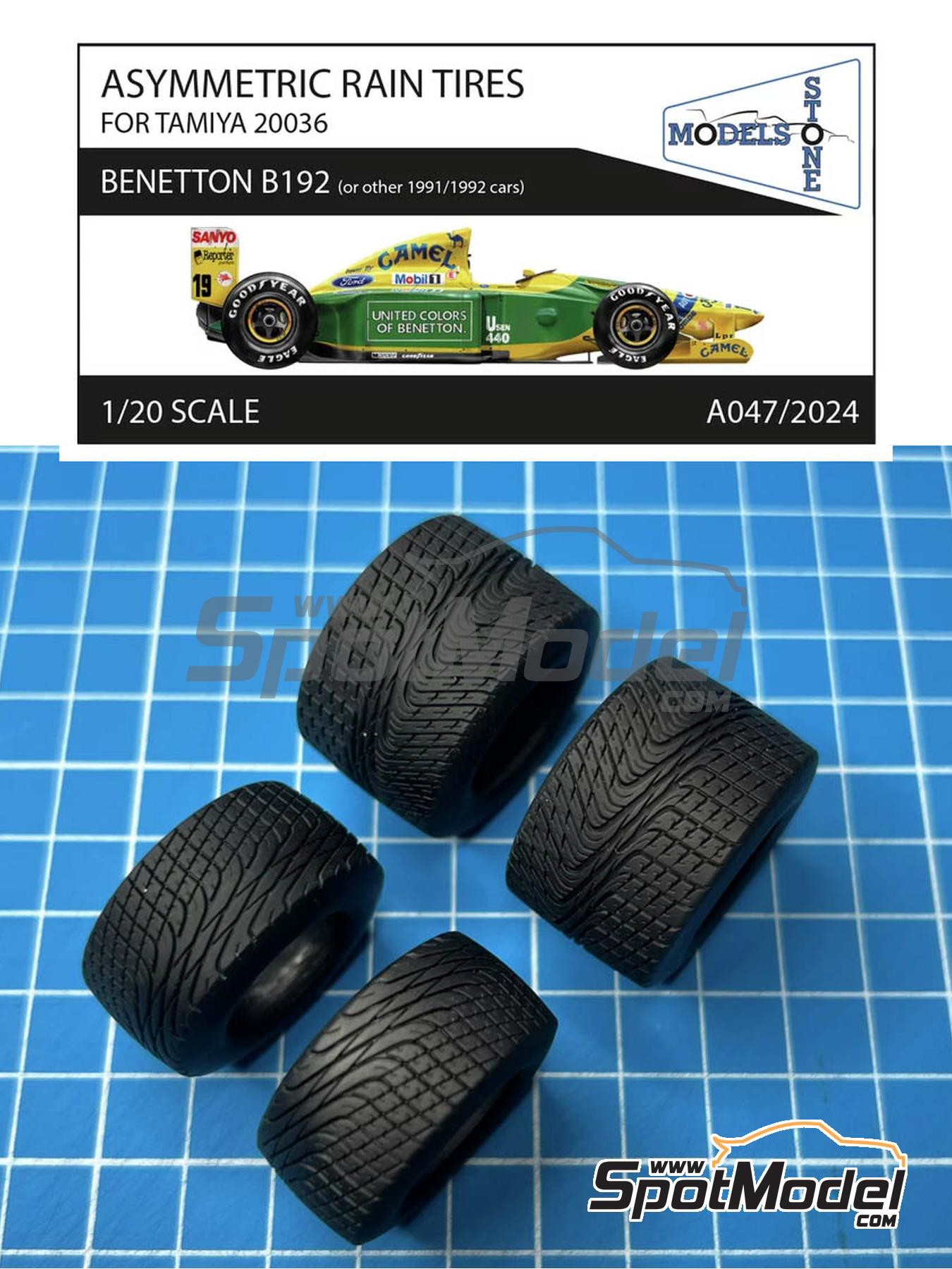 Stone Models A047/2024: Tyre set 1/20 scale - Asymmetric Rain